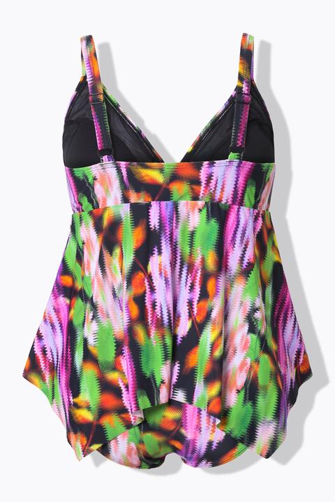 Actual product image Ulla Popken Pointed Hem Two Piece Tankini Set