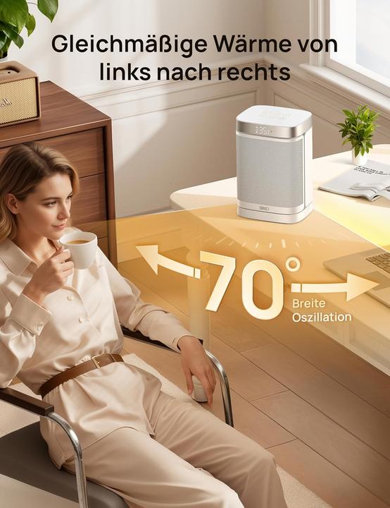 Produktbild Dreo PTC-Heizlüfter mit Thermostat und Timer (1500 W)