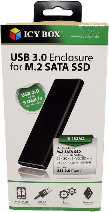 Actual product image Icy Box Ib-183m2 (M.2 2242, M.2 2260, M.2 2280)