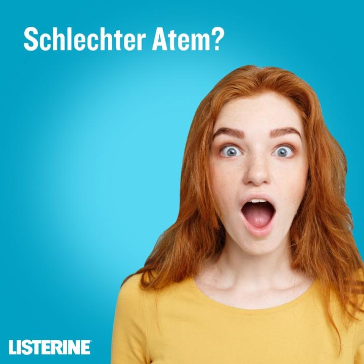 Actual product image Listerine Mouthwash Cool Mint (600 ml, Mouthwash)