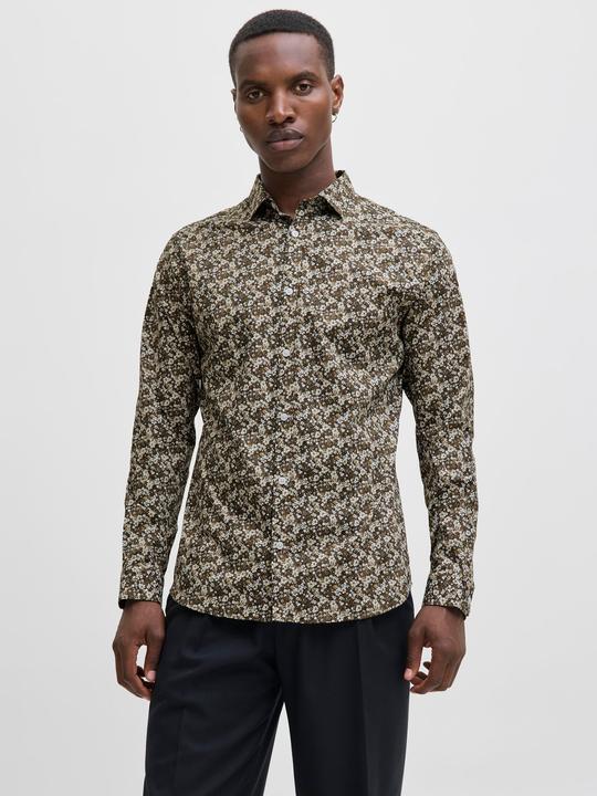 Actual product image Jack & Jones Jprblablackpool Stretch Aop Ls Shirt Sn (S)