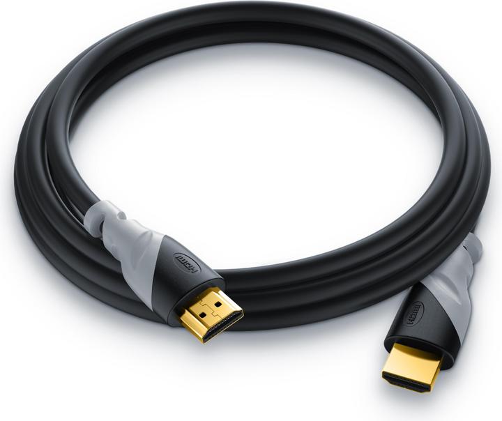 Actual product image CSL HDMI cable 2.0b - 4k Ultra HD 2160p - High Speed - 3D Ready - 3 x shielded - HDMI 2.0b 2.0a 2.0 (1 m, HDMI, 2.0b)