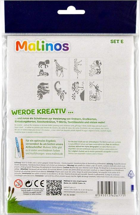Produktbild Malinos Schablone Set E Afrika
