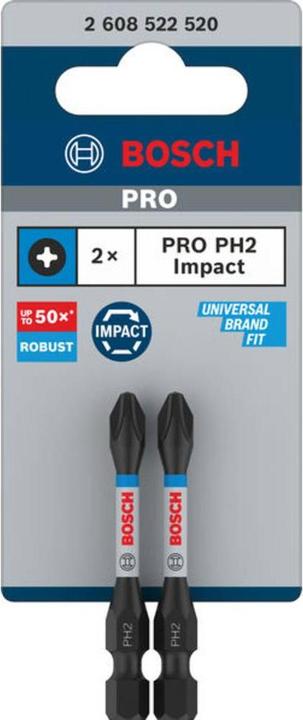 Actual product image Bosch Professional Zubehör PRO Phillips Impact Bit (Cross Phillips PH)