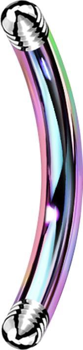 Produktbild Star Piercing Micro Bananen-Stab farbig (Titan, ohne Messing)