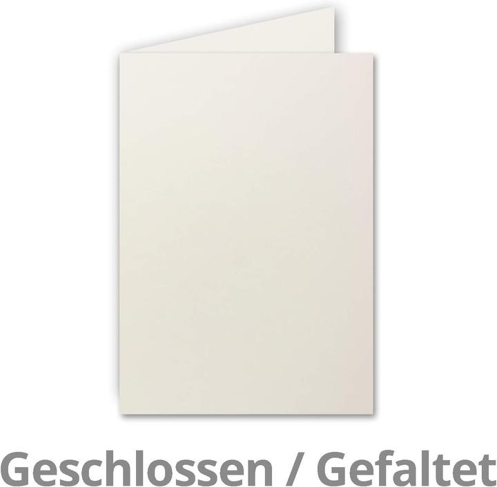 Actual product image Neuser Papier Faltkarten-Set DIN A5 (150 Stück, blanko) (150 pcs.)