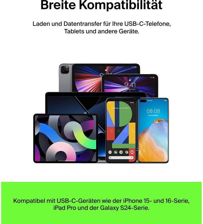 Produktbild Belkin USB-A – USB-C (1 m, USB 2.0)