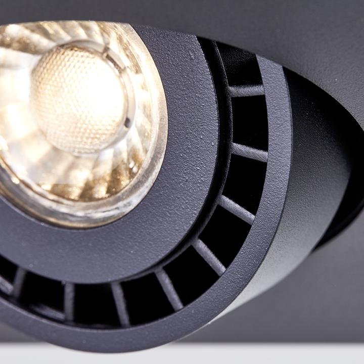 Image du produit Brilliant Doro LED plafonnier 3flg sable noir (345 lm, GU10)