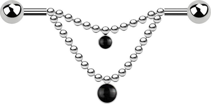Immagine prodotto Star Piercing Anello in argento intagliato (senza ottone, Acciaio chirurgico 316L, Mnerale)