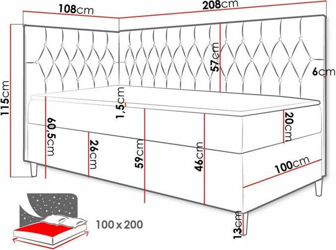 Produktbild Moebel1 Baltimore (100 x 200 cm)