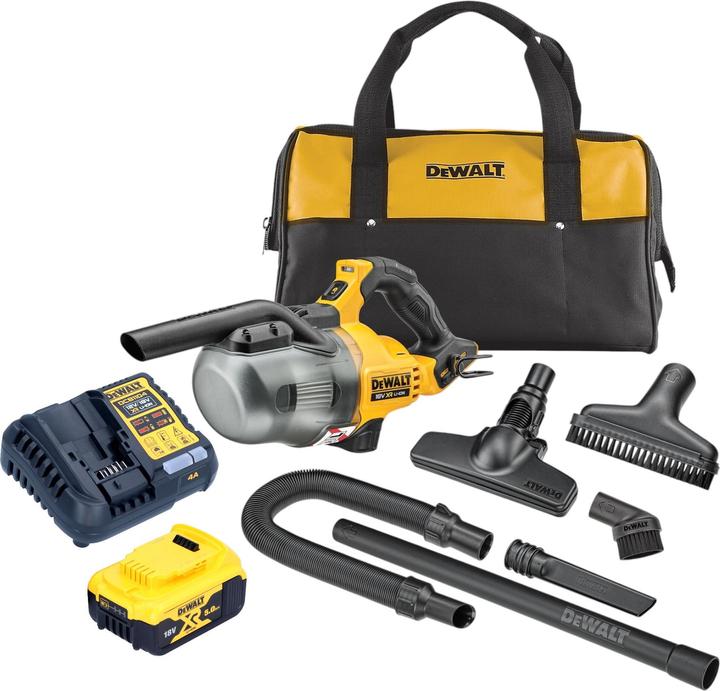 DeWalt DCV 501 LP1 Akku Stabsauger 18 V 0,7 l Staubklasse L + 1x Akku 5,0 Ah + Ladegerät (Aspirapolvere)