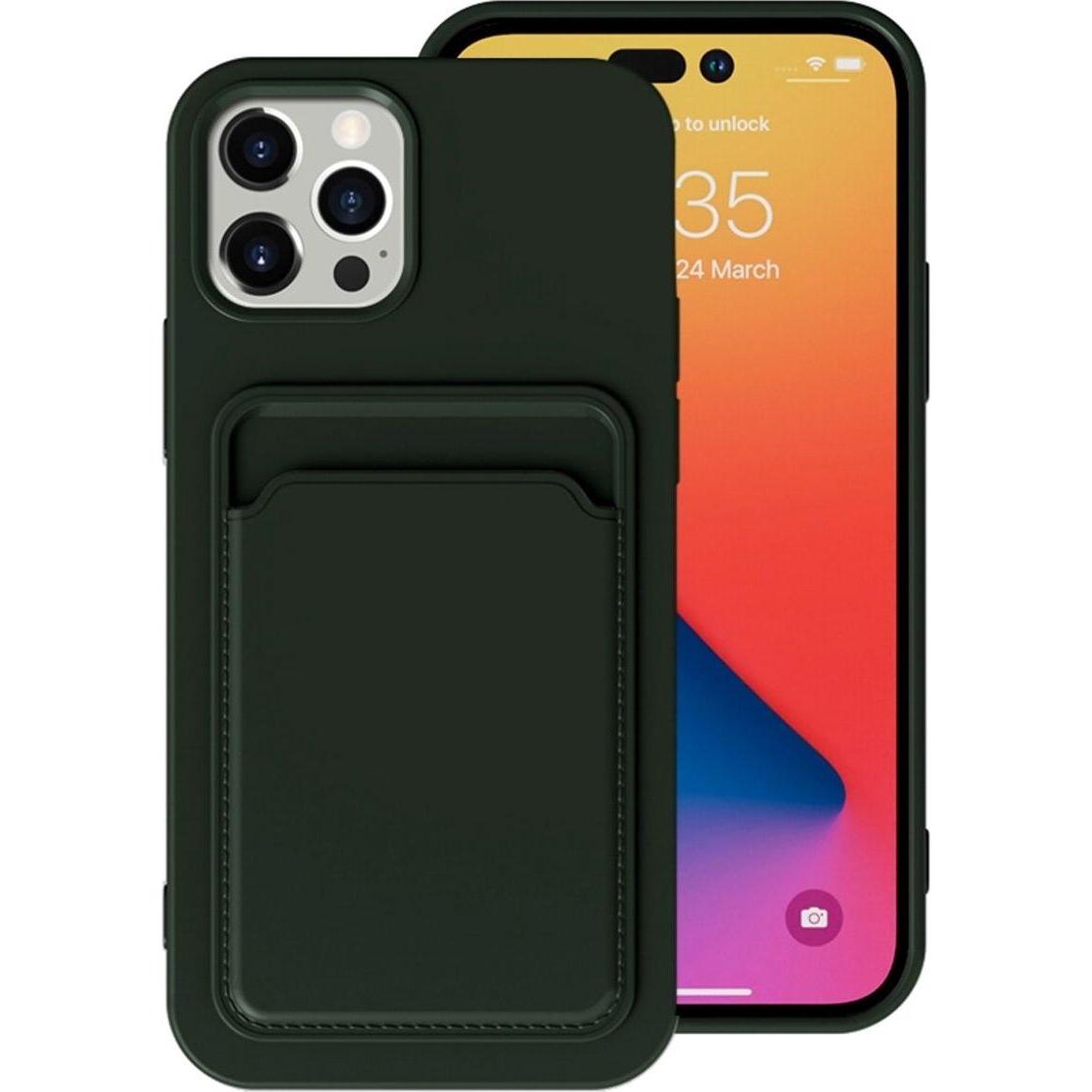 König Design Hülle Handy Schutz für Apple iPhone 14 Serie Case Cover Bumper Kartenfach Etuis (Apple iPhone 14 Pro), Smar...