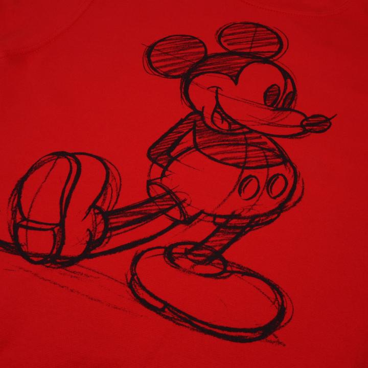 Immagine prodotto Disney Felpa girocollo Donna/Ladies Mickey Mouse Sketch (S)
