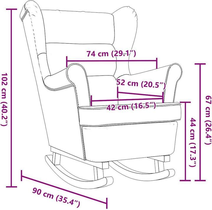 Immagine prodotto vidaXL Schaukelsessel