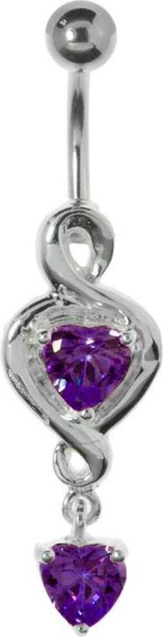 Immagine prodotto Bijouteria Piercing ventre (Argento 925, Vetro (di orologio), Acciaio chirurgico 316L)