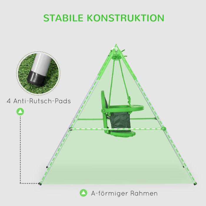 Produktbild Swisshandel24 Babyschaukel, Kleinkinderschaukel, Gartenschaukel mit Sicherheitsbügel, Anschnallgurt, für 6-36 Mona