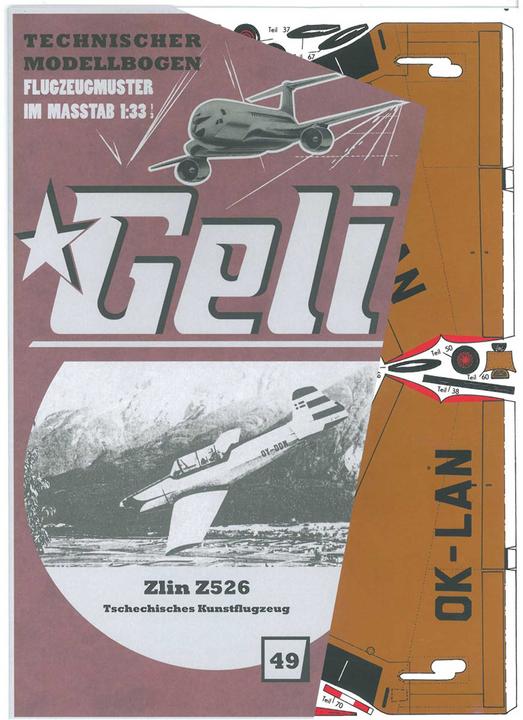 Immagine prodotto Geli modello in cartone di zlin (Acrobazia aerea)