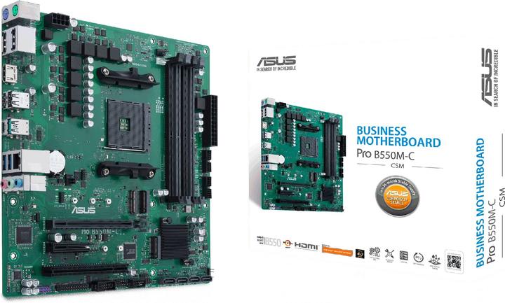 Produktbild ASUS PRO B550M-C/CSM (AM4, AMD B550, mATX)