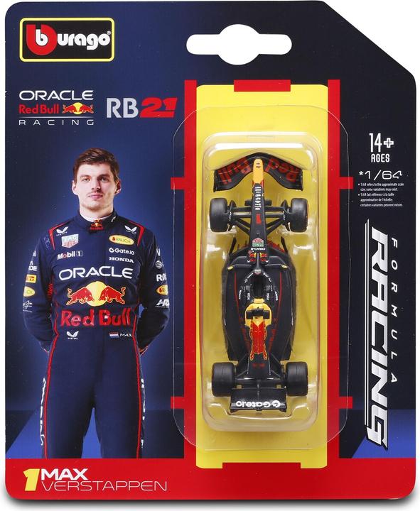 Bburago Red Bull Racing F1 RB21 1/64 Verstappen 2025