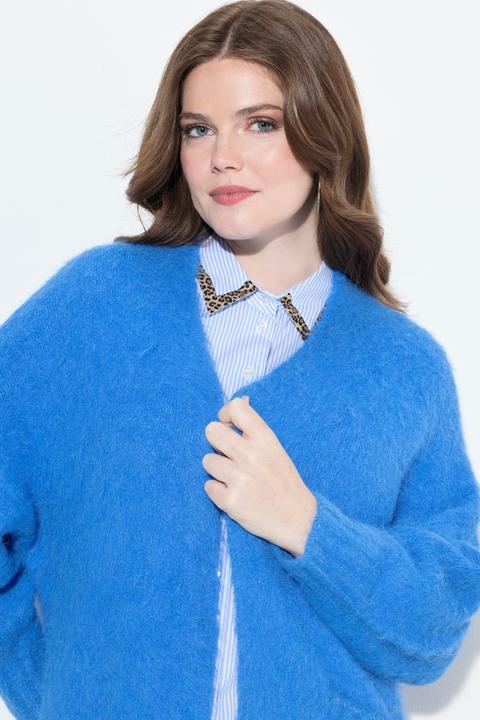 Produktbild Ulla Popken Long-Strickjacke, kuschelweich, offene Form, Langarm (58)