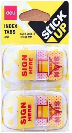 Deli Reiter Index Tabs Sign Here rote