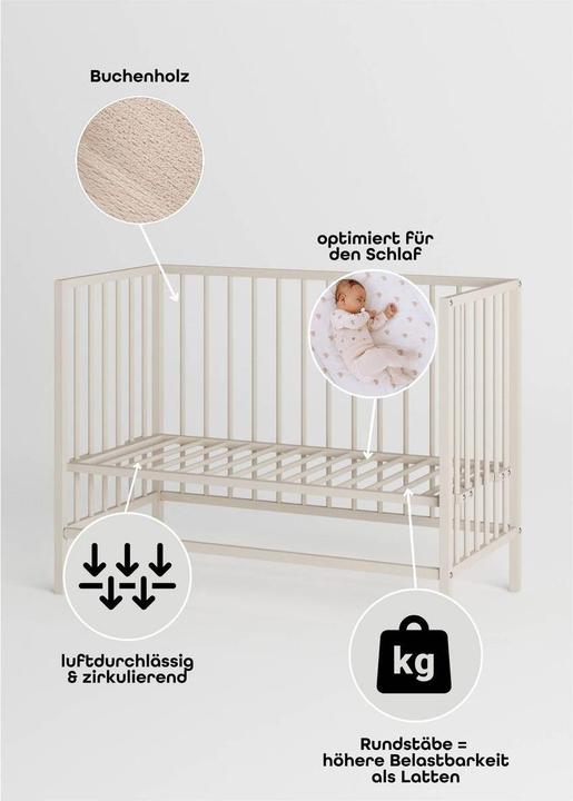 Image du produit Sämann Beistellbett Dreamy (60 x 120 cm)