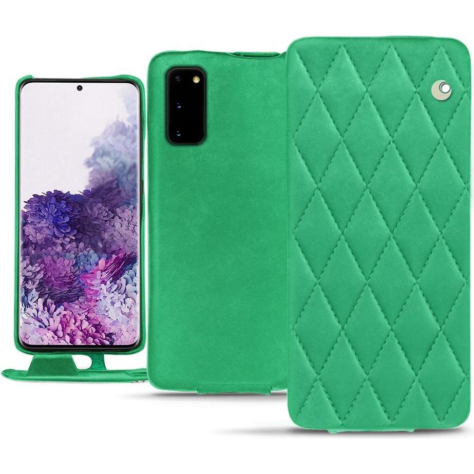 Noreve Lederschutzhülle vertikal (Samsung Galaxy S20), Smartphone Hülle, Violett