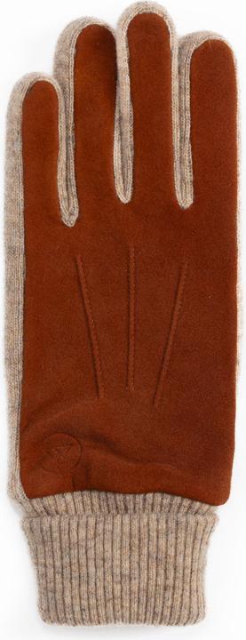 Image du produit Cash-Mere Ziegen Wildlederhandschuhe mit Kaschmirfutter und Manchette (M)