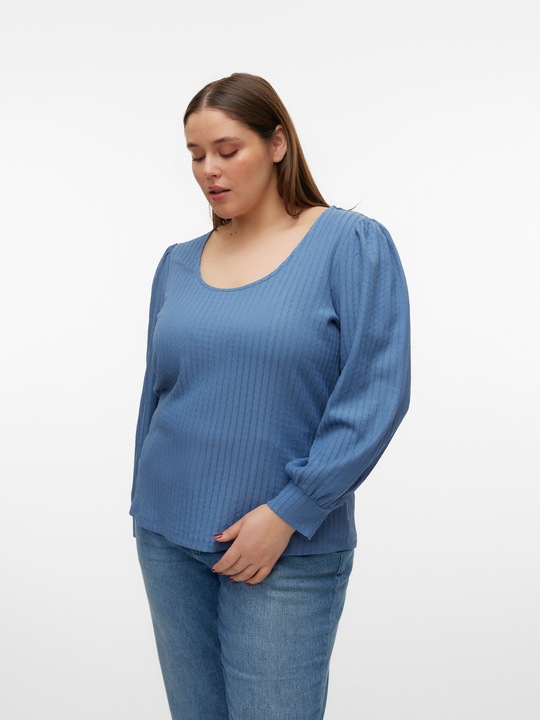 Image du produit Vero Moda Coupe normale Encolure en U Courbe Volume des manches Top Blouse (52, 54, XL)