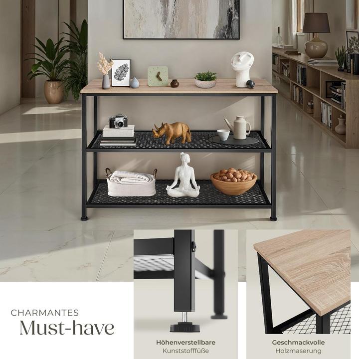 Produktbild tectake Konsolentisch Bristol 100x30x81cm (100 x 30 x 81 cm)