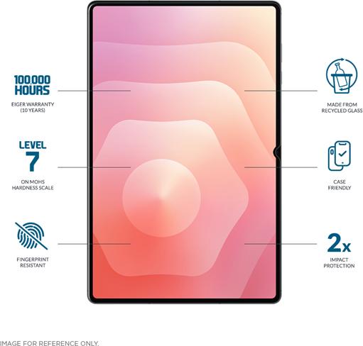 Produktbild Eiger Display-Schutzglas Mountain Glass Clear Tablet (1 Stk., Samsung Galaxy Tab S11 Ultra)