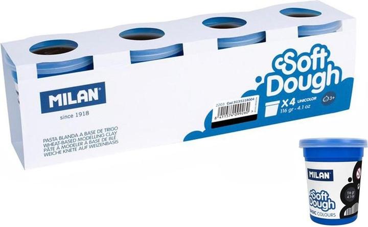 Produktbild Soft Dough Black 116g - Pack of 4