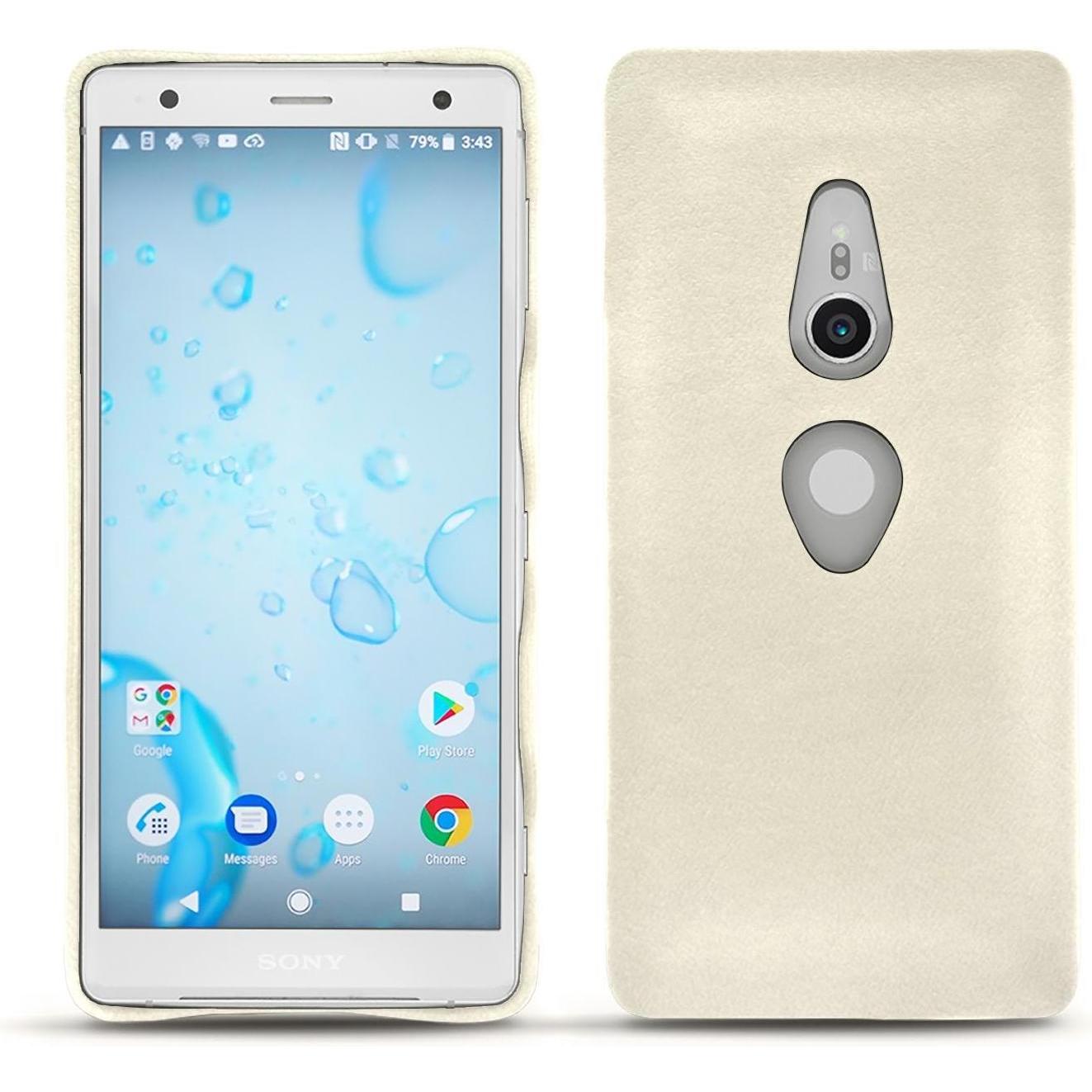 Thumbnail - Noreve Lederschutzhülle (Sony Xperia XZ2), Smartphone Hülle, Weiss
