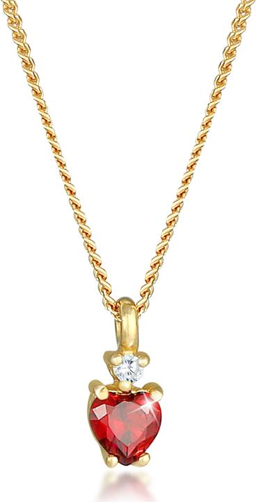 Immagine prodotto Elli mit Herz Kristall Anhänger (Argento, 42 cm)