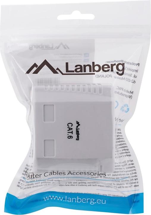 Actual product image Lanberg OU6-0002-W Socket RJ-45 White