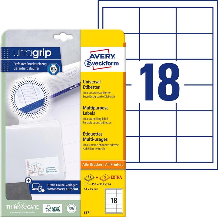 Productafbeelding Avery Universele etiketten