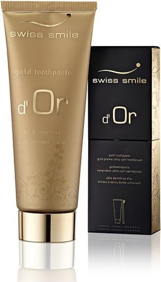 Swiss Smile d'Or Gold Toothpaste & Toothbrush Set (75 ml)