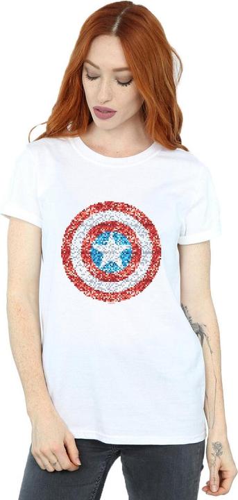 Produktbild Captain America Pixelated Shield TShirt (M)