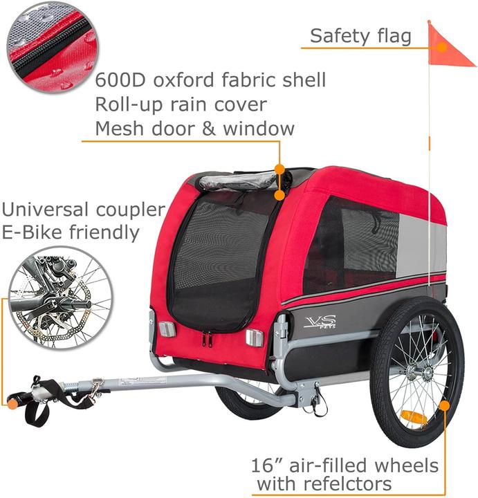 Actual product image Tiggo Hunde-Fahrradanhänger VS Pets 80201