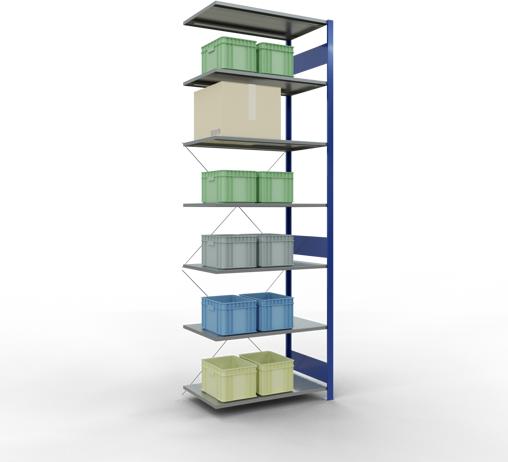 Actual product image Schulte Lagertechnik MULTIplus85 boltless bay system with cross brace