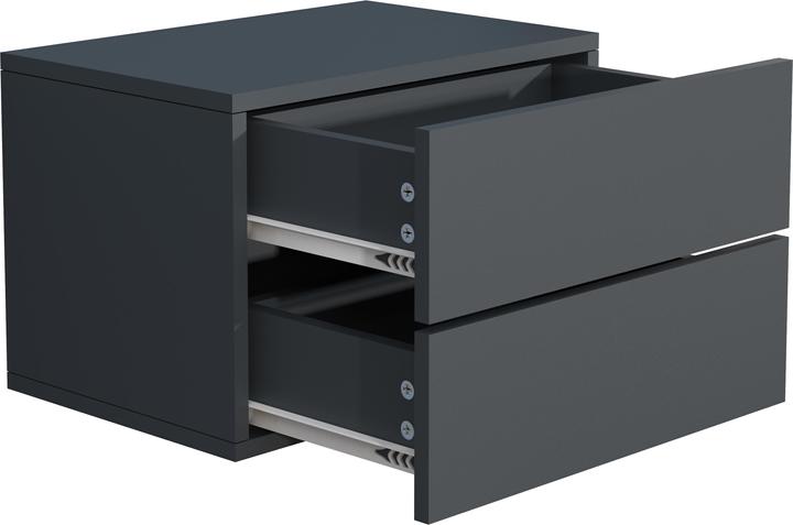 Actual product image VCM Wooden Wall Drawer Bedside Cabinet Wall Board Drawer Console Bedside Table Usal L 45 cm (45 x 32 x 32 cm)