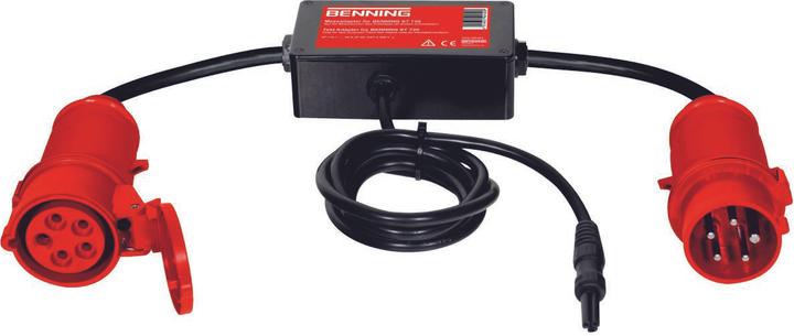 Benning Messadapter für 3-phasige Verbraucher aktiv 16 A CEE 5-polig (CAT II)