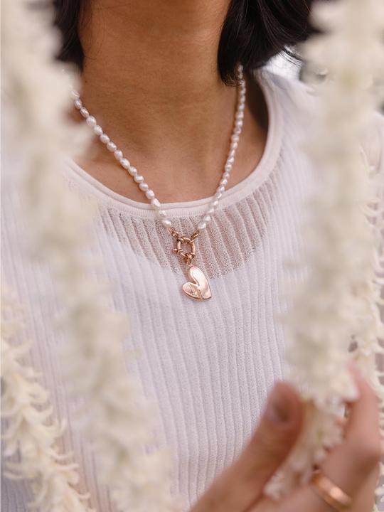 Image du produit Purelei Charm Kette mit Perlen (Acier inoxydable, Eau douce)