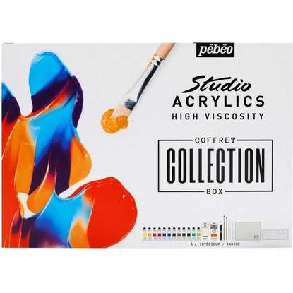 Thumbnail - Pebeo, Künstlerfarbe + Bastelfarbe, Studio Acrylics Coffret Kollektion