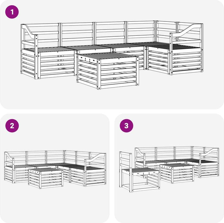 Produktbild vidaXL Outdoor-Sofa