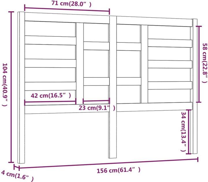 Produktbild vidaXL Edan (156 x 4 x 104 cm)