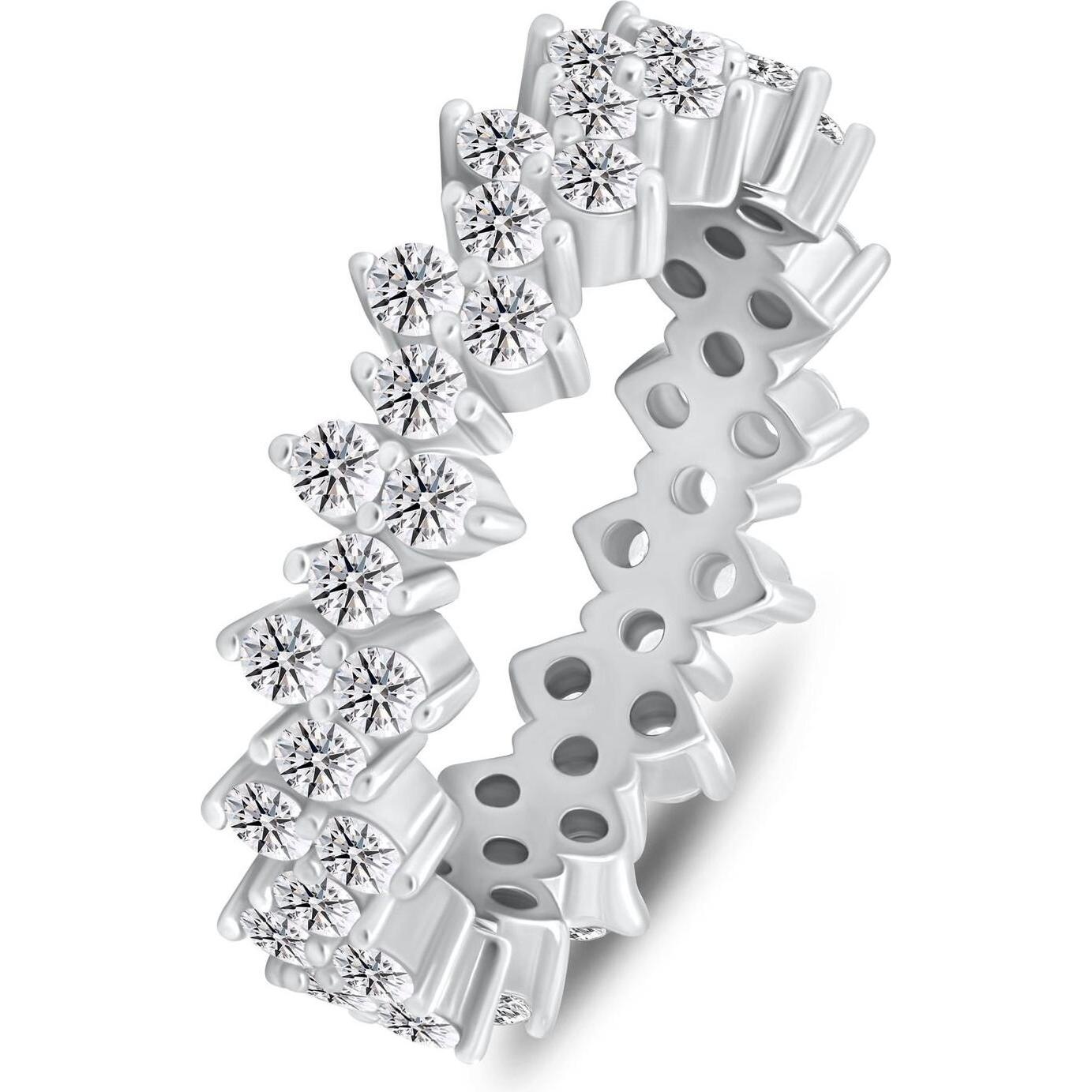 Brilio, Anello, Silver - Silver ring with sparkling zircons RI137W - Circuit: 54 mm, (54)