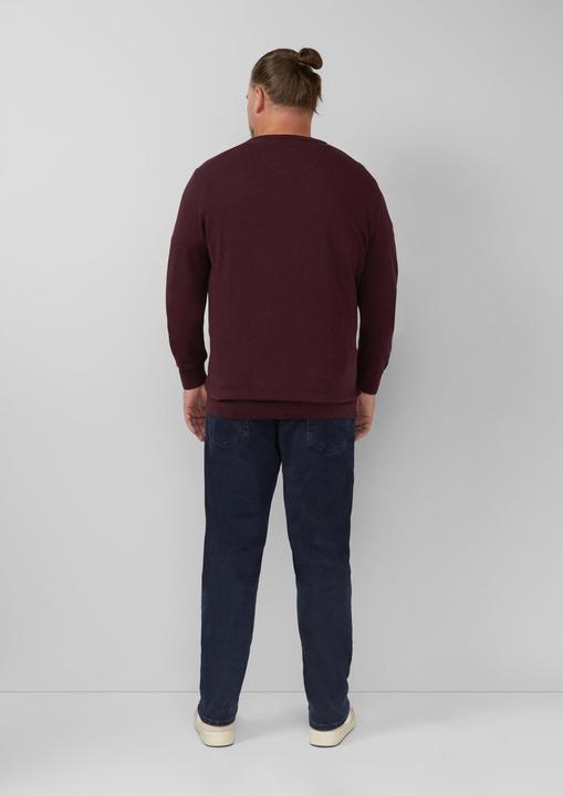 Produktbild S.Oliver Strickpullover Strickpullover mit Logo-Stickerei (4XL)