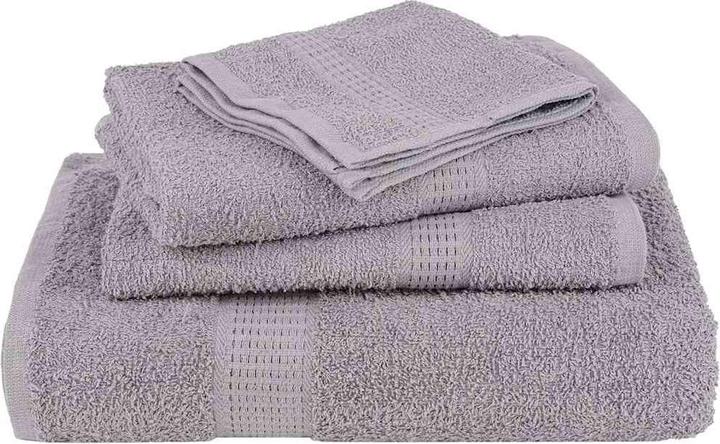 Actual product image vidaXL Towels 2 pcs. Grey 100x200 cm 360 g/m² 100% cotton beach towel (100 x 200 cm)