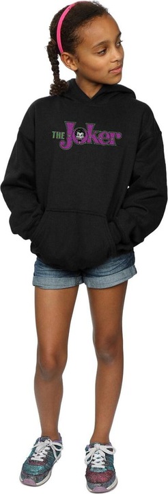 Image du produit - Sweat à capuche THE JOKER CRACKLE LOGO - Fille (128)